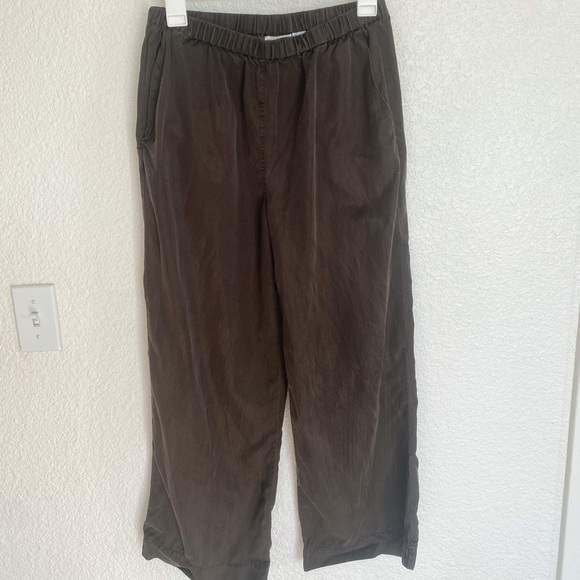 Chico's Chocolate Brown Pull on Cupro Lightweight Pants Size: Medium - Picture 1 of 10